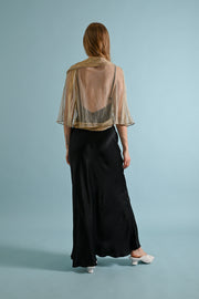 1930s Gold Lamé Net Capelet Wrap [OS]