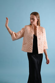 1930s Chinese Silk Quilted Jacket [xs/sm/med]