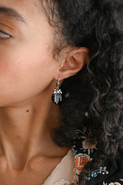 1930s Sterling Heart Bow Earrings