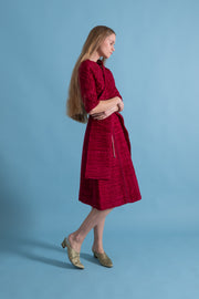 1960s Sybil Connolly Couture Micropleated Ensemble [xs/sm]