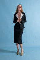 1930s Monochrome Rayon Knit Ensemble [sm/med/lrg]
