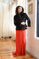 1950s Dark Chocolate Mink Fur Jacket