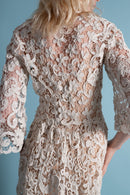 Antique Battenberg Lace Trained Bridal Gown [xs/sm]