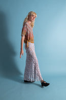 1920s Borderprint Silk Blouse [sm/med/lrg]