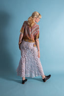 1920s Borderprint Silk Blouse [sm/med/lrg]