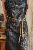 1980s Brass Swag Tassel Belt