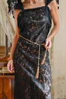 1980s Brass Swag Tassel Belt