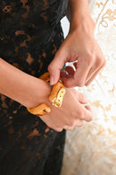 Midcentury Bakelite Buckle Clamper Bracelet