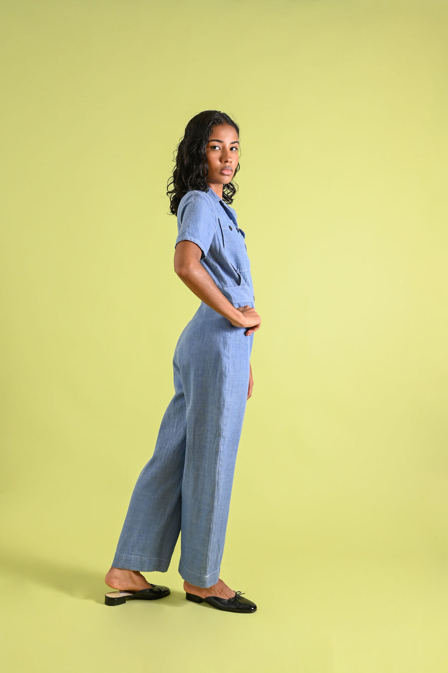 1940s Deadstock War Era Chambray Coveralls [xs/sm]