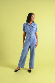 1940s Deadstock War Era Chambray Coveralls [xs/sm]
