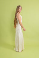 1930s Sweetheart Silk and Lace Slip [xs/sm]