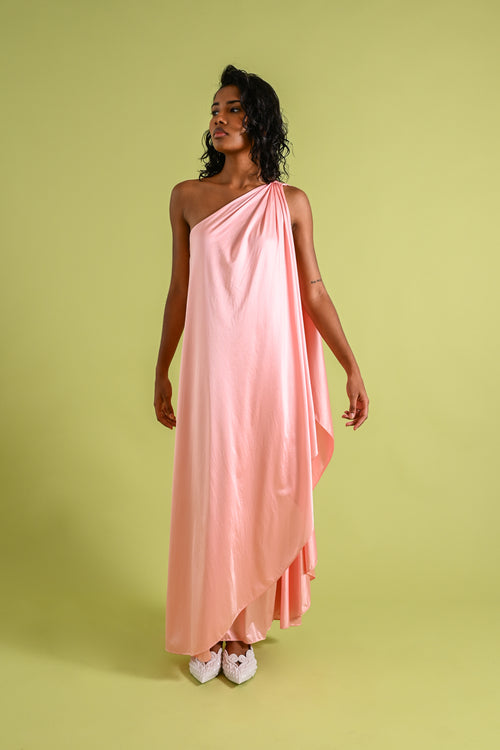 1970s Halston for Formfit Rogers Goddess Gown [med/lrg]