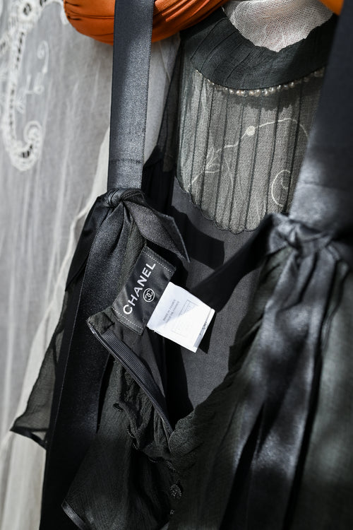 Chanel A/W 2005 Pearls + Bows LBD