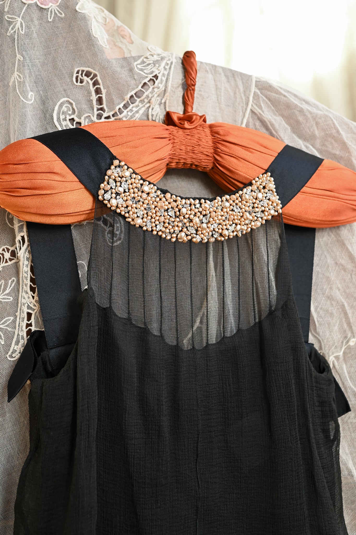 Chanel A/W 2005 Pearls + Bows LBD