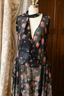 1920s Silk Lamé Robe de Style Gown