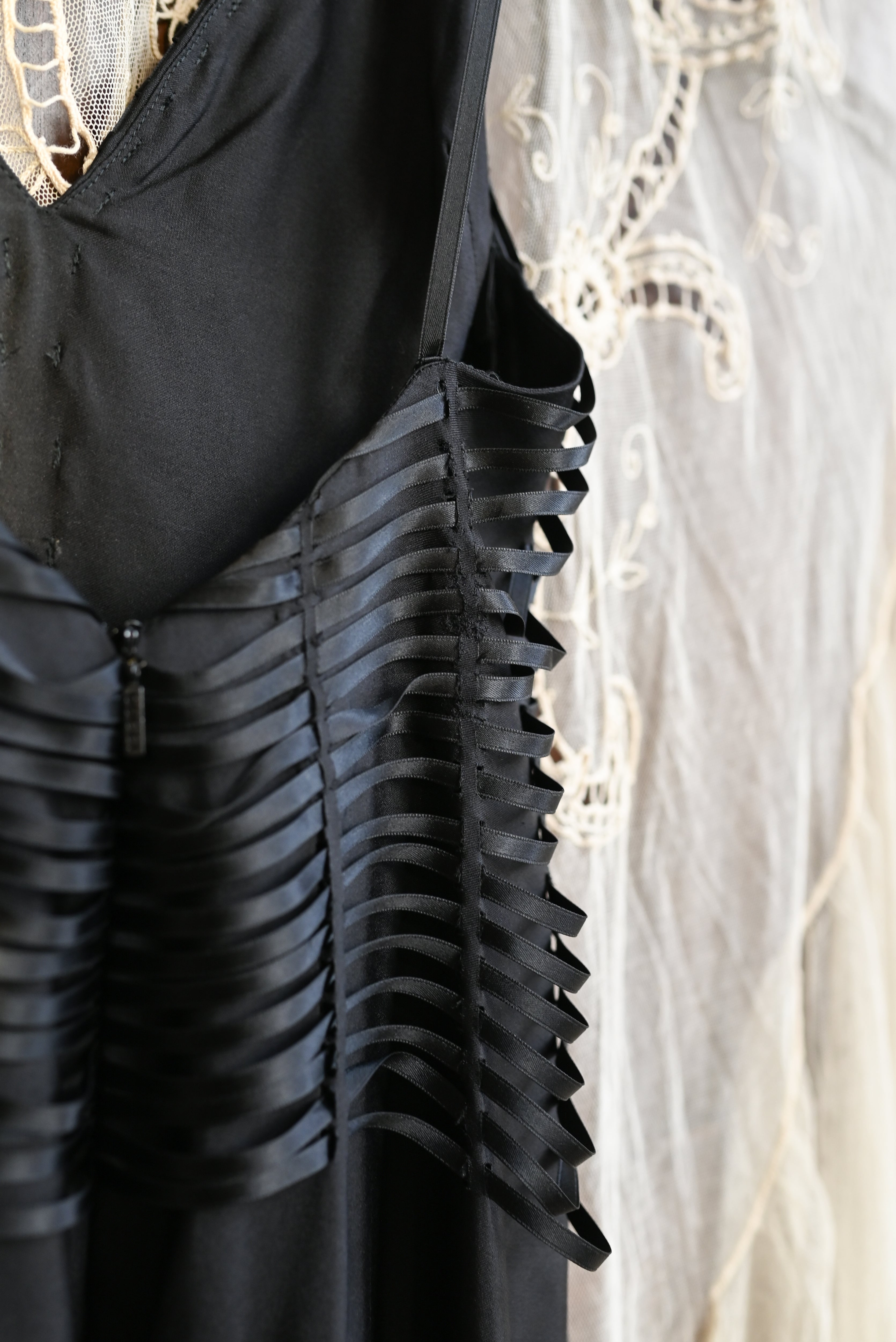 Gucci By Tom Ford F/W 2002 Ribbon Cage Gown