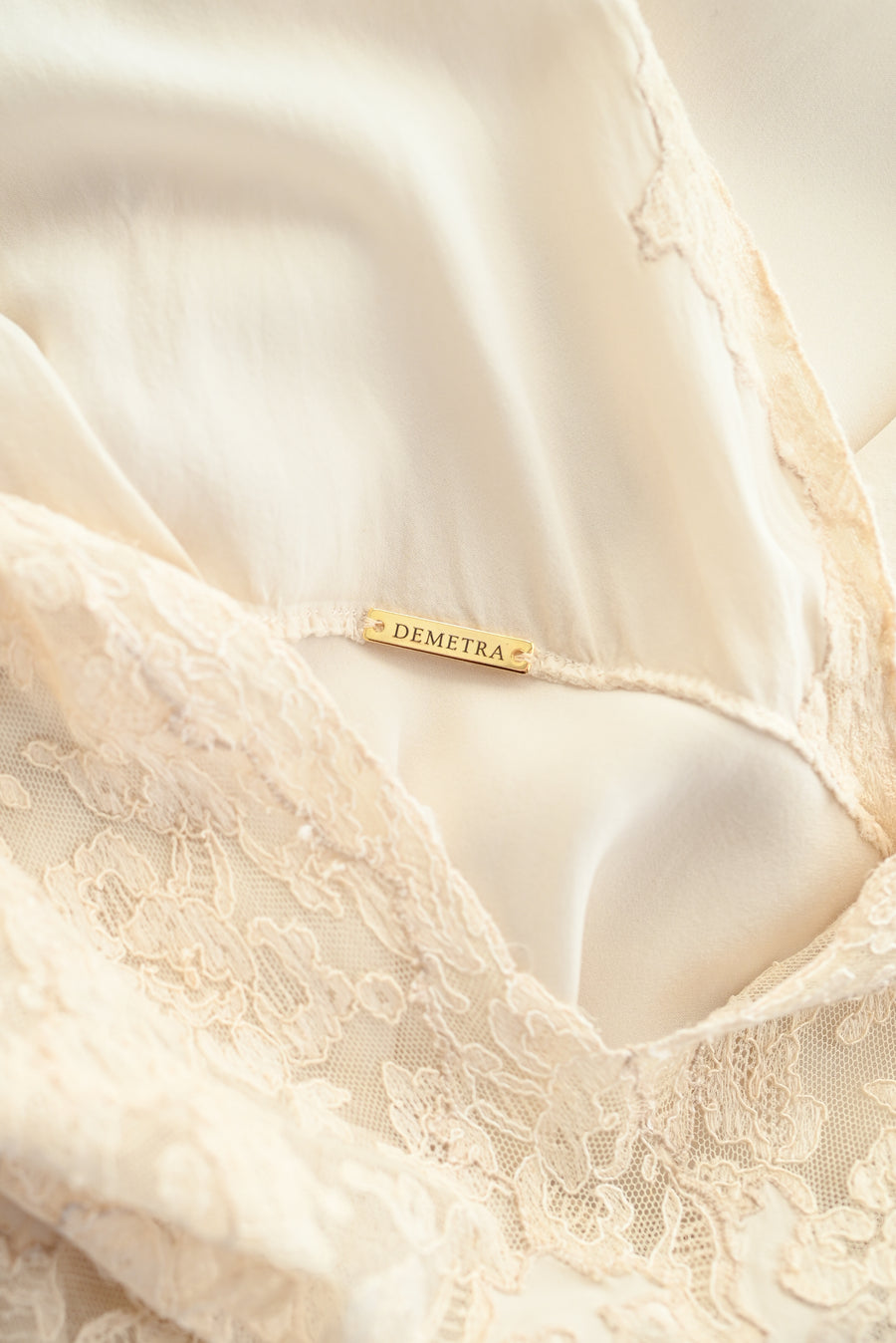 Demetra's Ivory Silk and Lace Bridal Slip