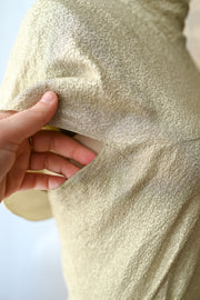 1930s Silver Lamé Cowl Back Trained Gown