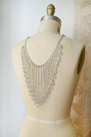 1960s Rhinestone Reverse Necklace Bodychain