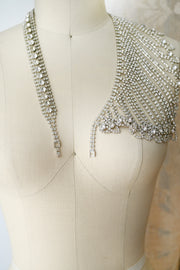 1960s Rhinestone Reverse Necklace Bodychain