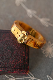 Midcentury Bakelite Buckle Clamper Bracelet