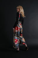 1920s Deadstock Art Deco Print Beach Pajamas [med/lrg]