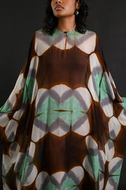 1972 Halston Tie Dye Silk Chiffon Caftan [OS]