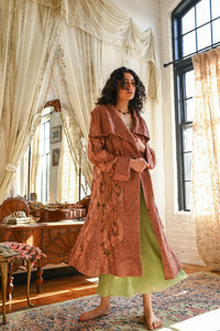 1920s Art Deco Rose Soutache Coat [sm/med/lrg]