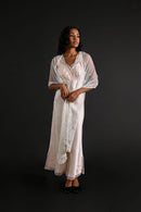 1900s Handmade Brussels Lace Shawl