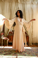 Demetra's Ombré Silk Angel Sleeve Appliqué Wrap [xs/sm/med]