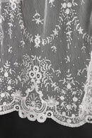 1900s Handmade Brussels Lace Shawl