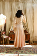 Demetra's Ombré Silk Angel Sleeve Appliqué Wrap [xs/sm/med]