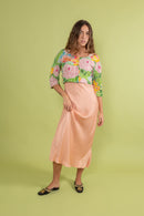 1960s Irene Galitzene Couture Beaded Floral Jacket [sm/med]