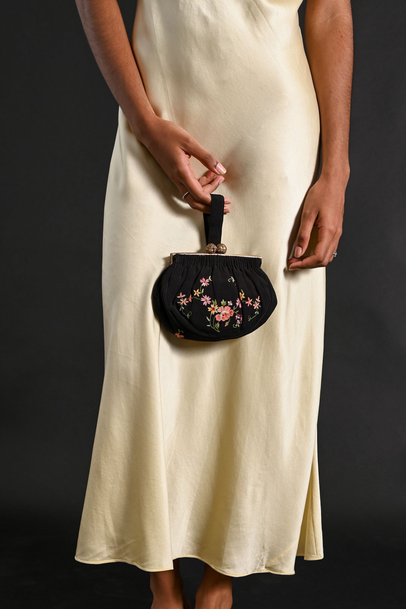 1930s French Point de Beauvais Silk Purse