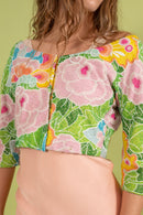 1960s Irene Galitzene Couture Beaded Floral Jacket [sm/med]