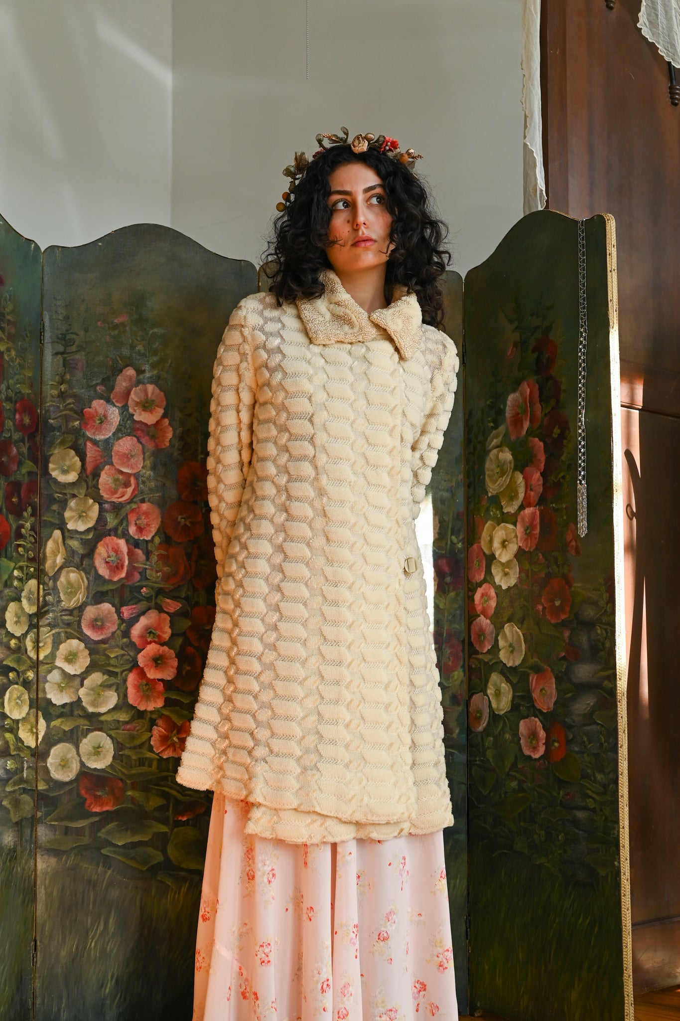 1920s Wool Chenille Knit Coat [sm/med/lrg]