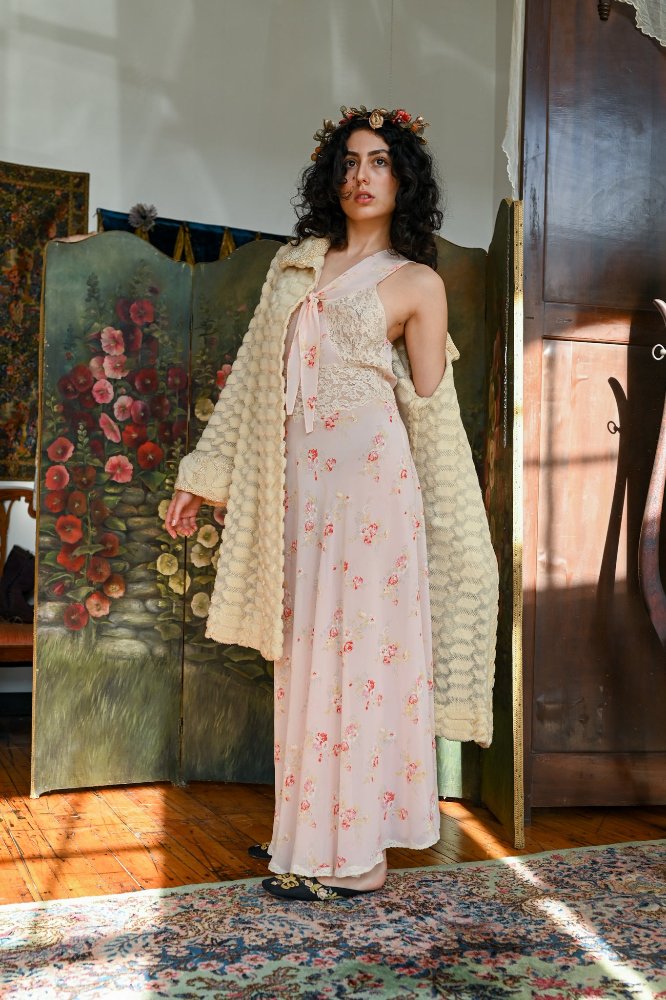 1920s Wool Chenille Knit Coat [sm/med/lrg]