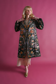 1920s Rainbow Silk Chinese Embroidered Jacket [med/lrg/xl]