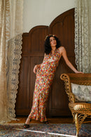 Demetra's Floral Silk + Lace Appliqué Gown [sm/med]