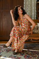 Demetra's Floral Silk + Lace Appliqué Gown [sm/med]