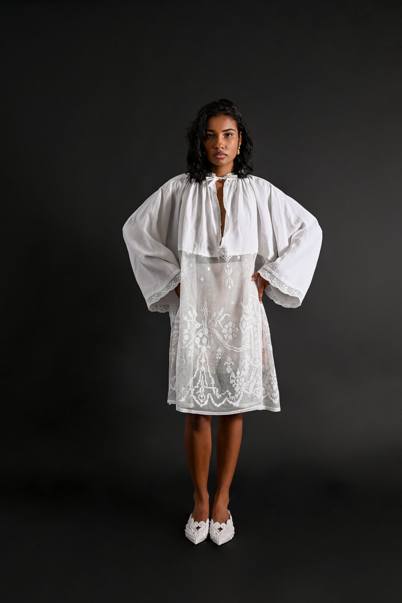 c1900 French Cotton Priest's Alb [OS]