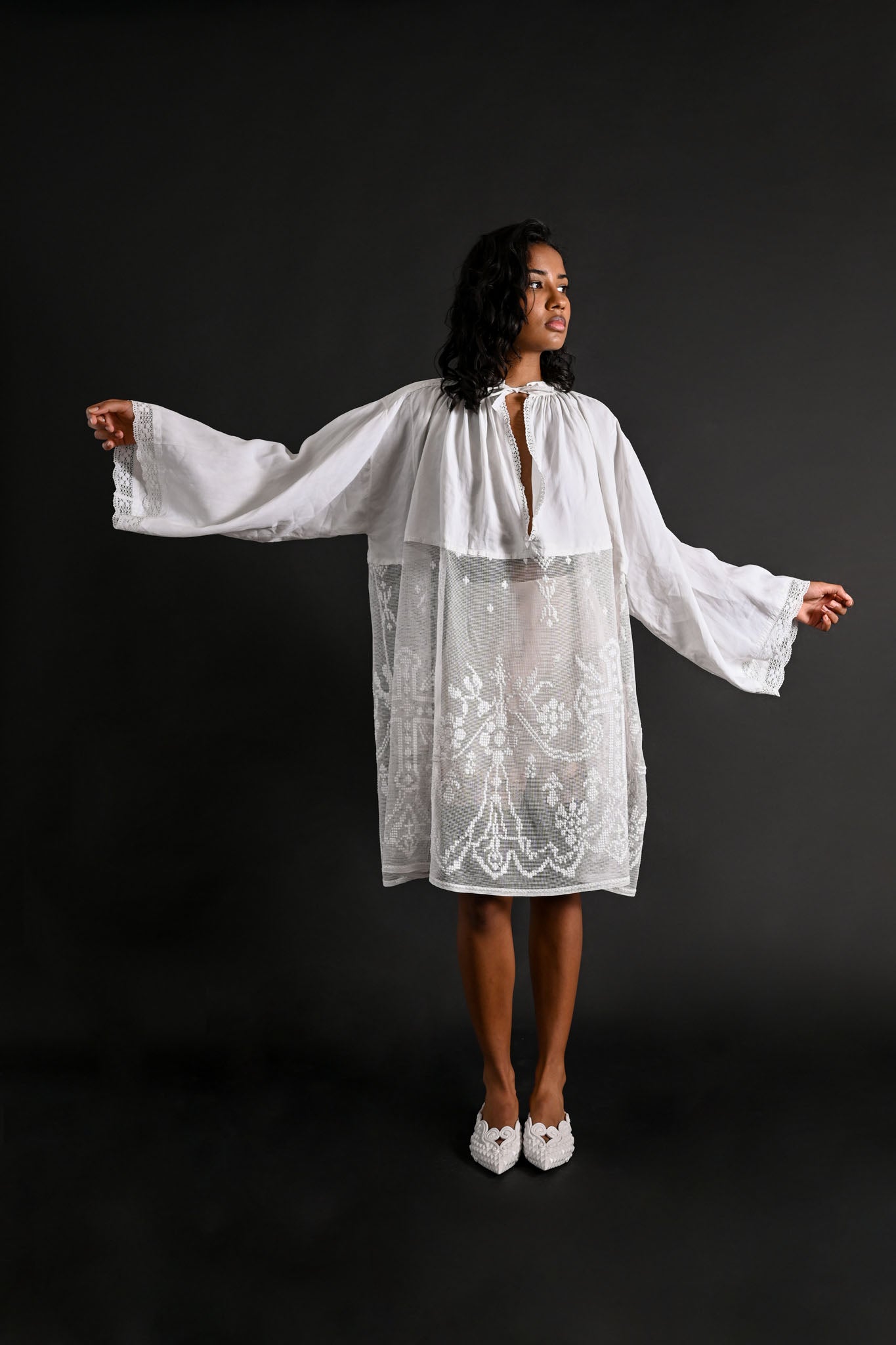 c1900 French Cotton Priest's Alb [OS]