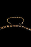 c1900 14k Ruby and Pearl Heart Festoon Necklace