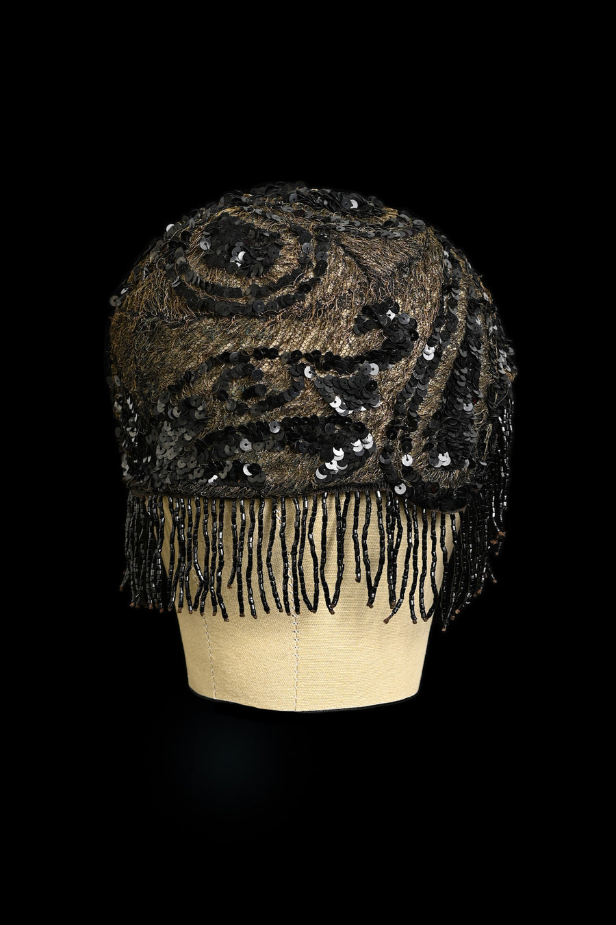 1920s Bullion + Sequin Fringe Cloche