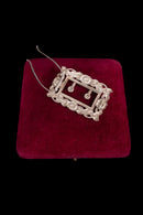 1900s Sterling Trompe L'oeil Buckle Barrette