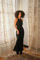 1990s Ralph Lauren Couture Cashmere Beaded Gown [xs/sm/med]