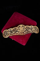 1920s Figural Gold Vermeil Barette
