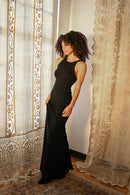 1990s Ralph Lauren Couture Cashmere Beaded Gown [xs/sm/med]