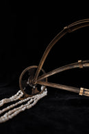 1920s Egyptian Revival Enamel + Pearl Headpiece