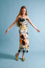 1990s Moschino C+C Olive Oyl Print Dress [xs/sm]
